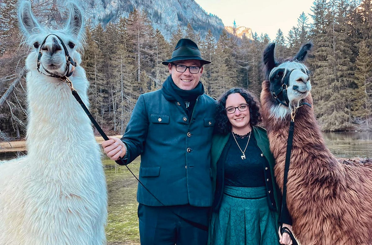 Alpaka Wanderung Tragöß