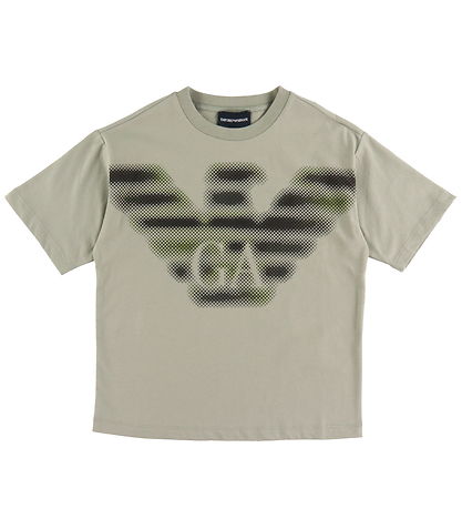 Emporio Armani T-Shirt - Getrocknet Sage/Schwarz m. Logo