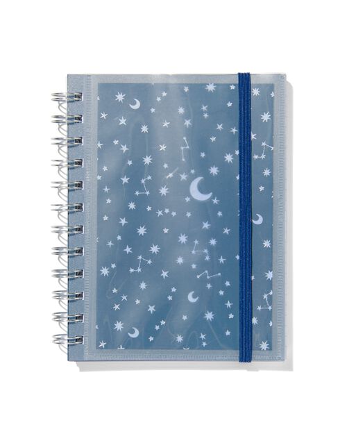 carnet à spirale avec pochette et spirale 16.5x12.5 ligné