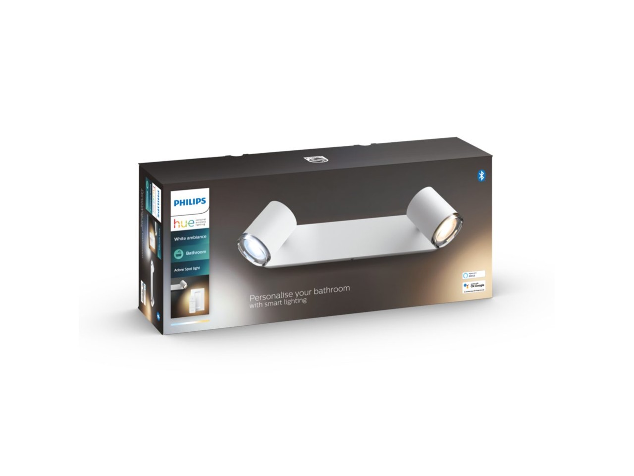 Philips Hue - Adore Bathroom Spot light with Remote - White Ambiance