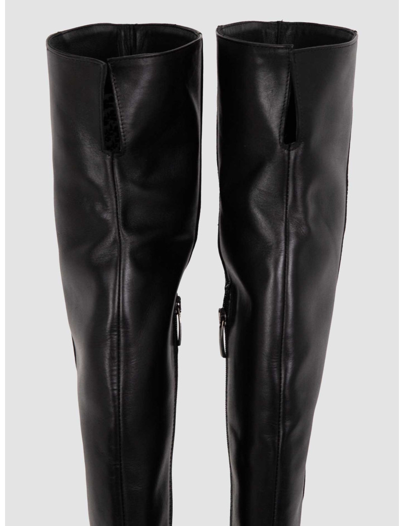 PAOYAMA CUISSARDE EN CUIR NOIR