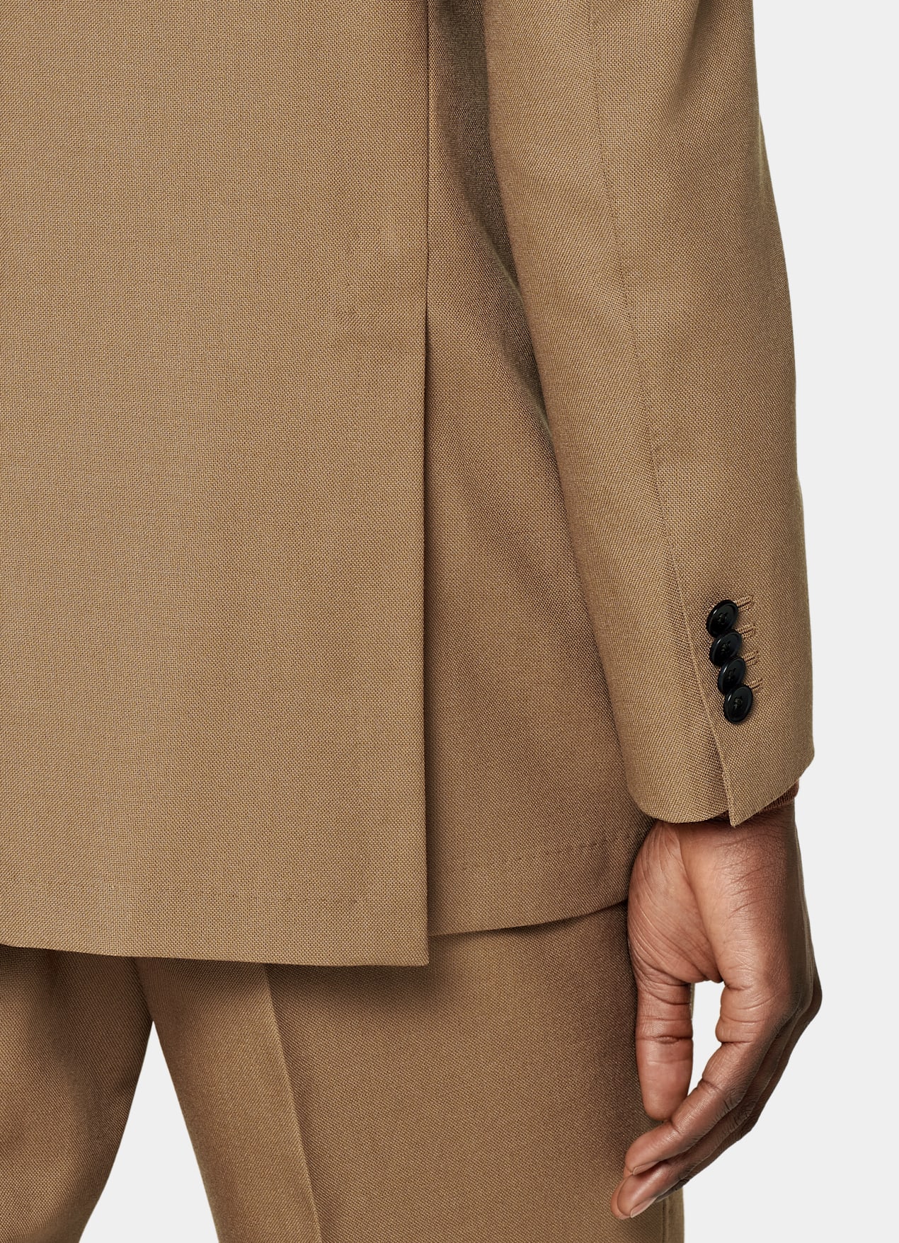 Costume Havana coupe Tailored marron moyen