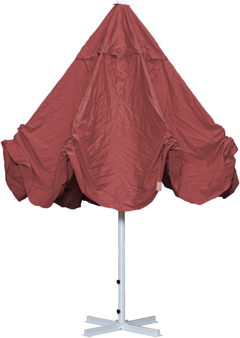 Mendler Sonnenschirm Meran II, Gastronomie Marktschirm, Ø 5m Polyester/Alu Mast weiß 28kg ohne Ständer