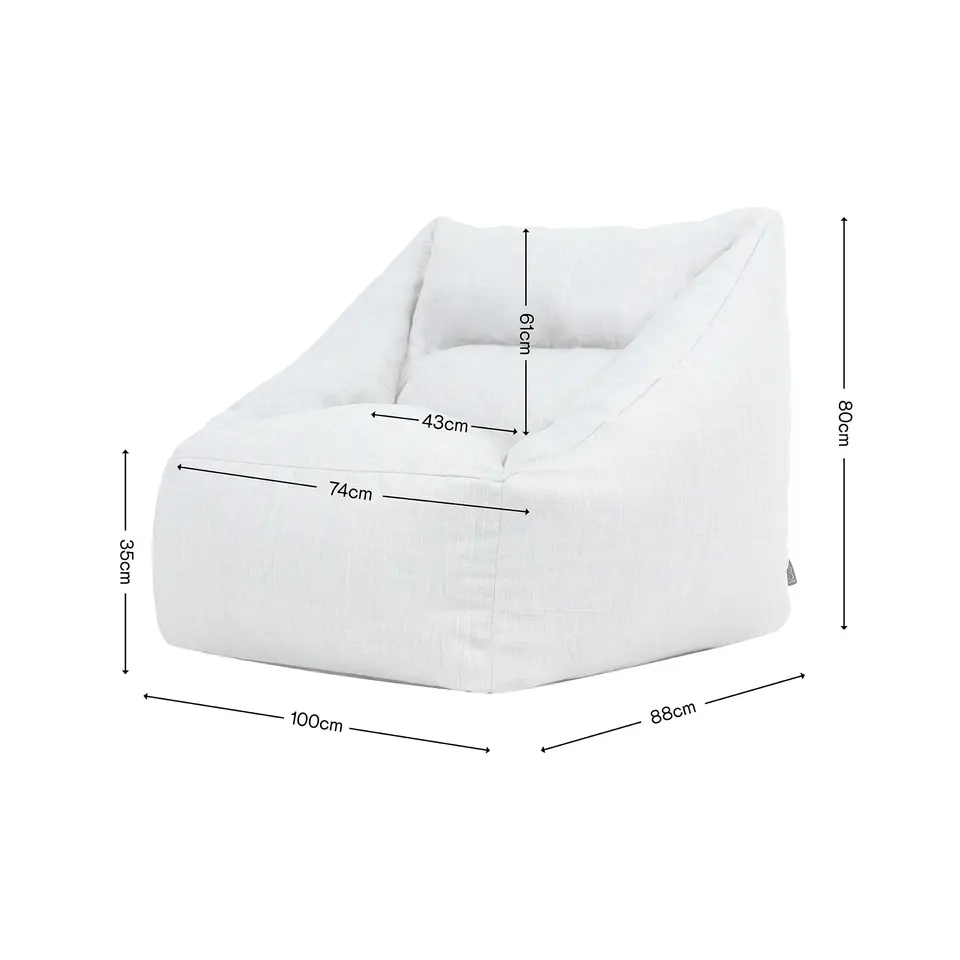 icon Zitzak Natalia - Zitzak Fauteuil Buiten - Saliegroen