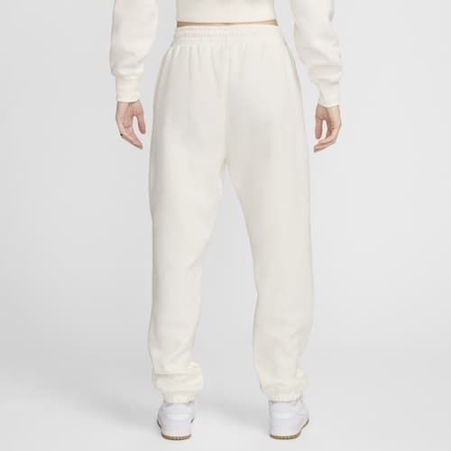 Nike Bas de Survêtement Phoenix Fleece Oversized - Blanc Cassé/Noir Femme