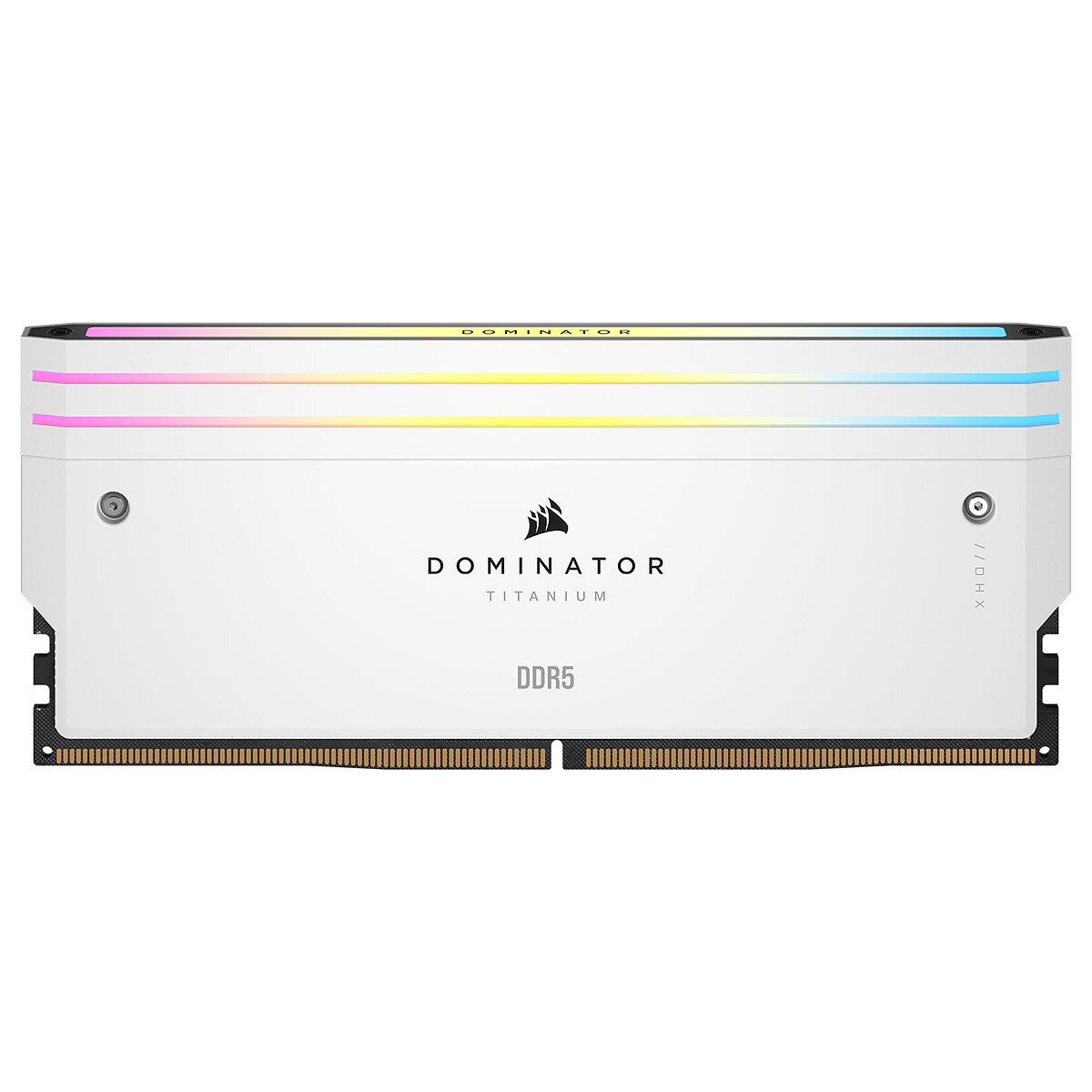 Corsair Dominator Titanium DDR5 RGB 32 Go (2 x 16 Go) 6000 MHz CL30 - Blanc