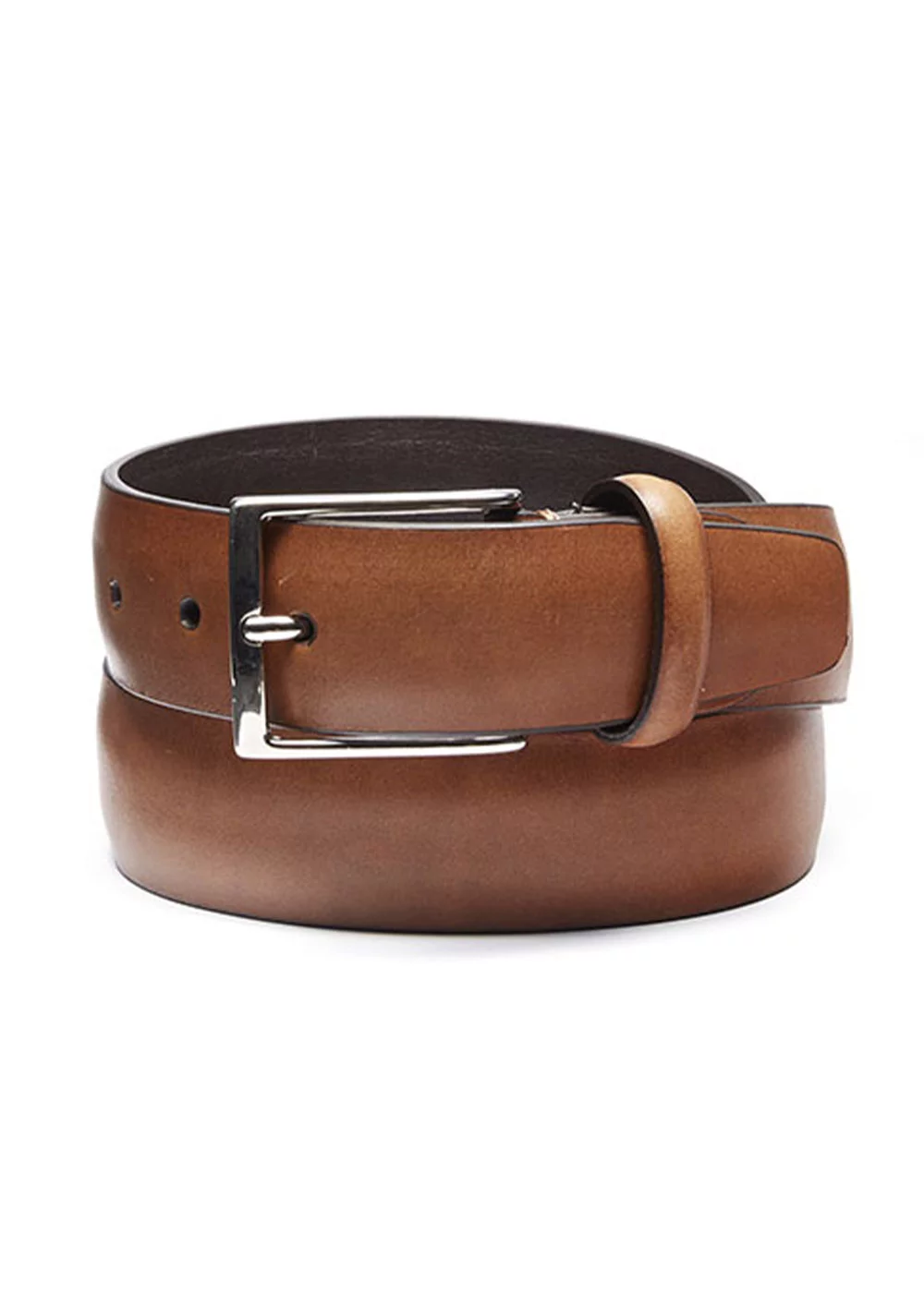 CEINTURE BOLTON CUIR MID BROWN