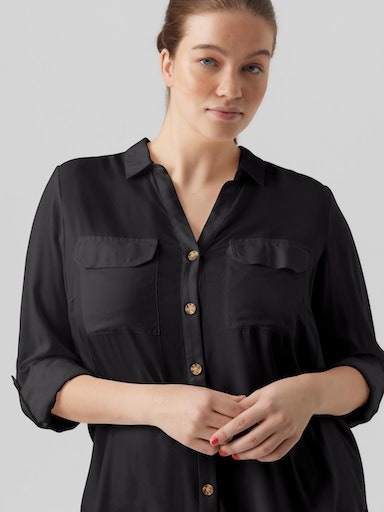 Vero Moda Curve Hemdbluse »VMBUMPY L/S SHIRT NEW CURVE GA NOOS«