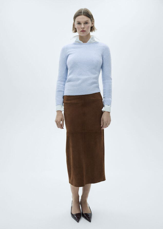 MANGO SWEATER. -- SEEDS Lt-pastel blue