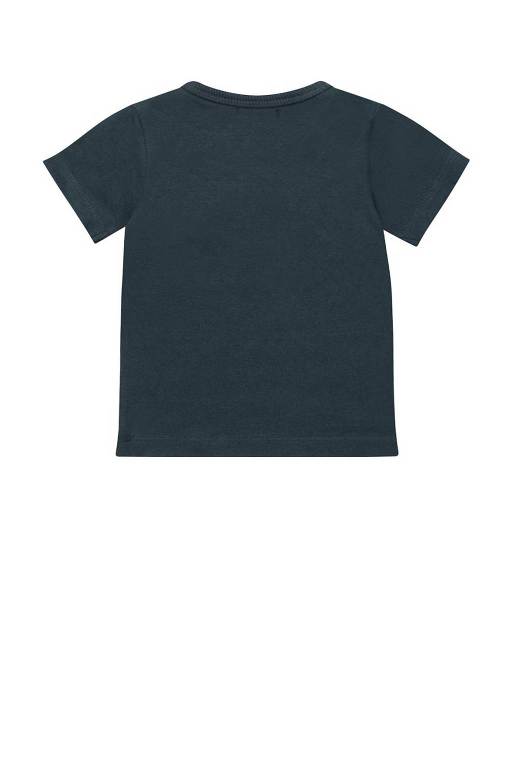 Dirkje T-shirt T-shirt ss met printopdruk donkerblauw