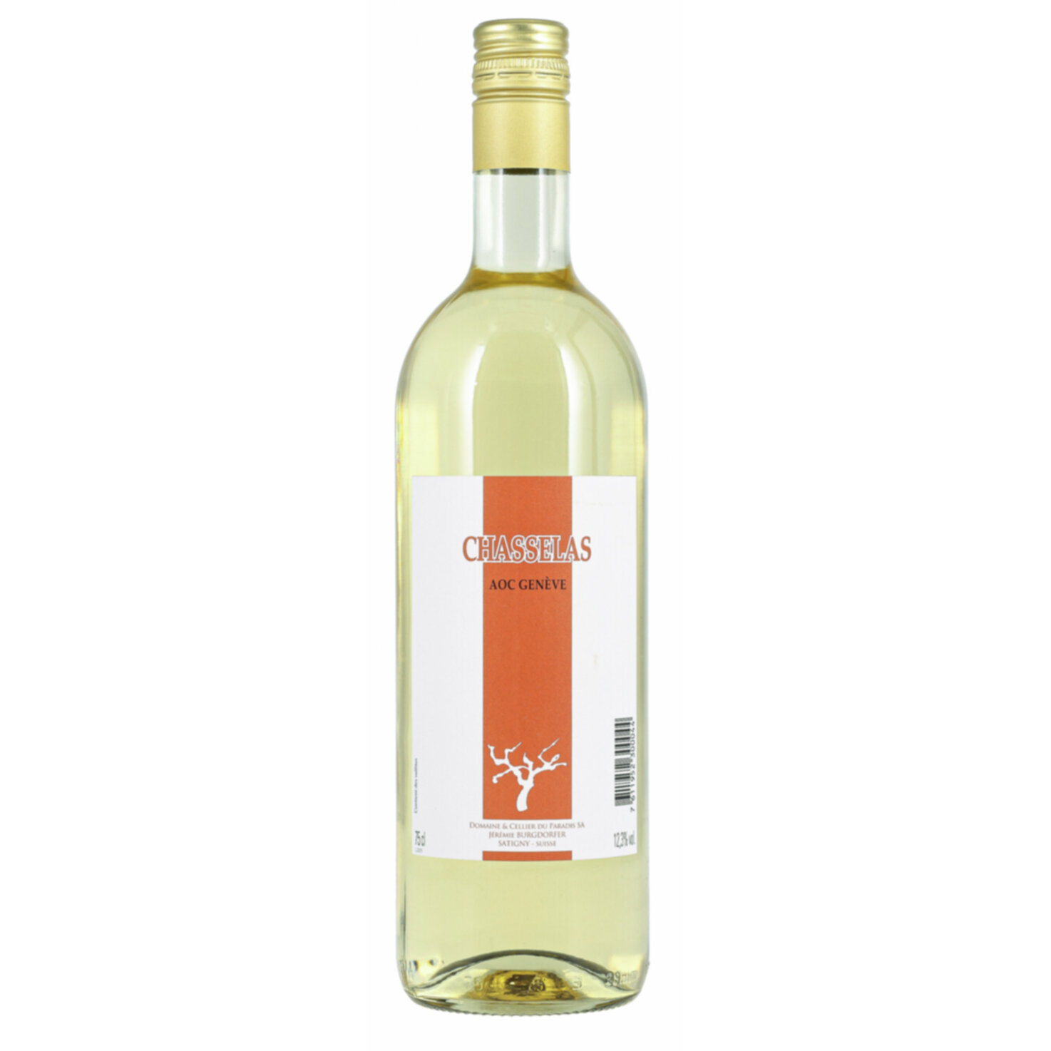 Genève AOC Chasselas de Satigny Domaine du Paradis -75cl