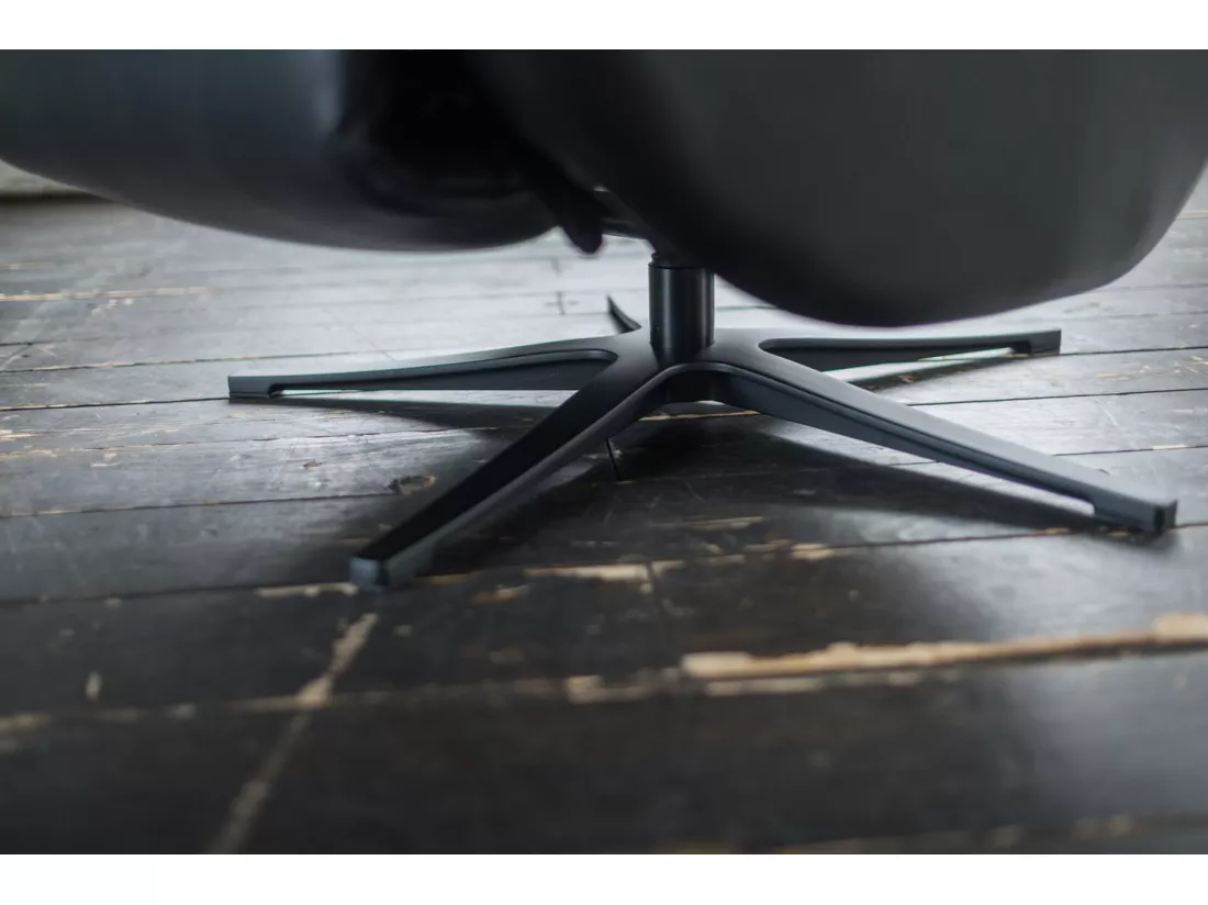 Fauteuil - Noir cuir - SARI
