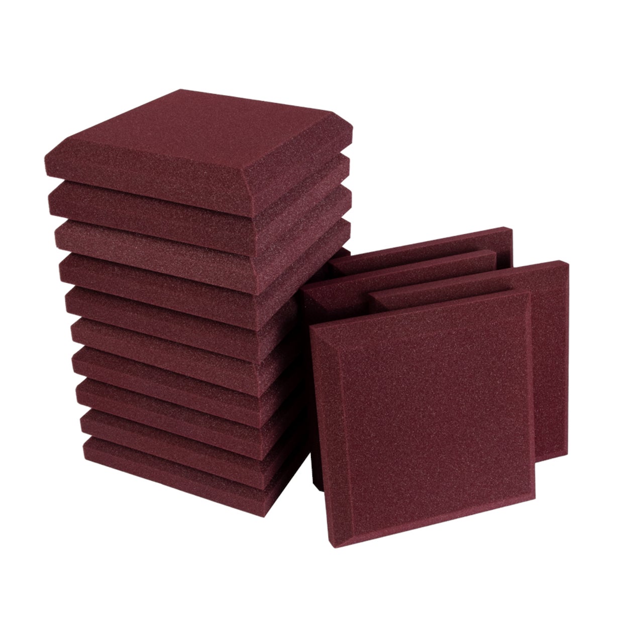 Auralex Studiofoam SonoFlat Burgundy 30x30x5cm absorber rood (14-delig)