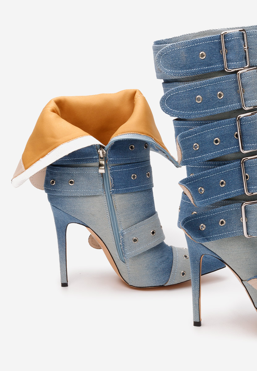 Bottes stiletto denim Donetta V2