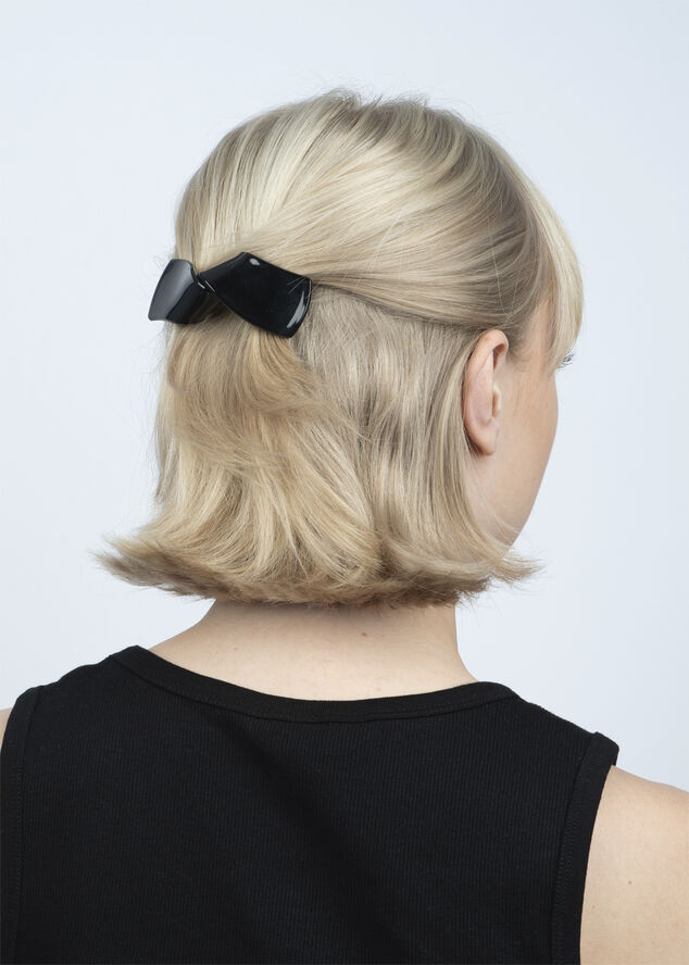 Sui Ava Classic Knot Clip Black
