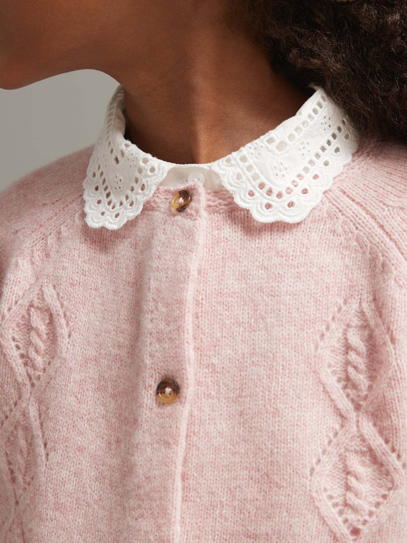 Cardigan Fille en laine mérinos