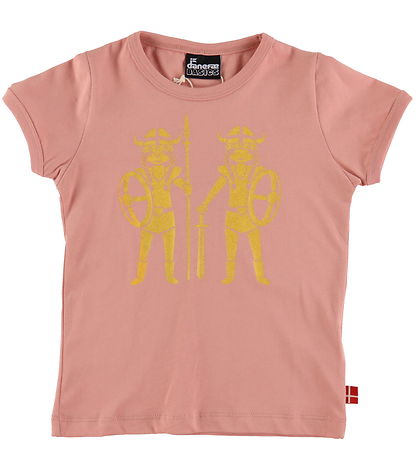 Danefæ T-Shirt - Danebasic - Soft Rose Double Trouble
