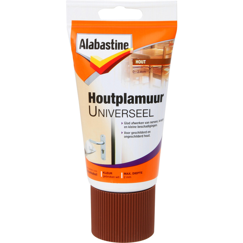 Alabastine houtplamuur universeel wit 250gr