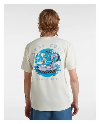 T-Shirt Vans Stay Cool Blanc / Bleu