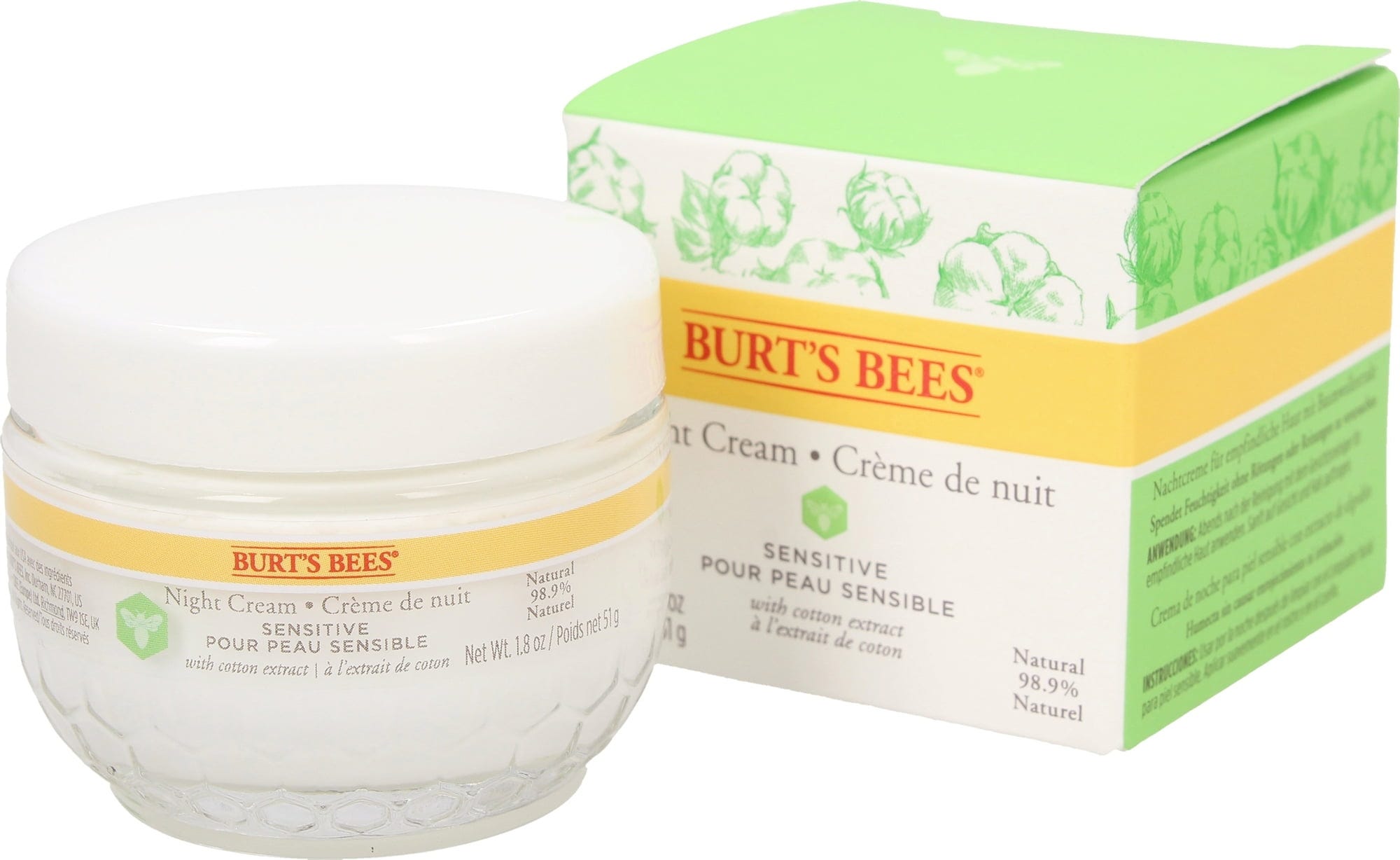 Burt's Bees  Sensitive Night Cream, 50g