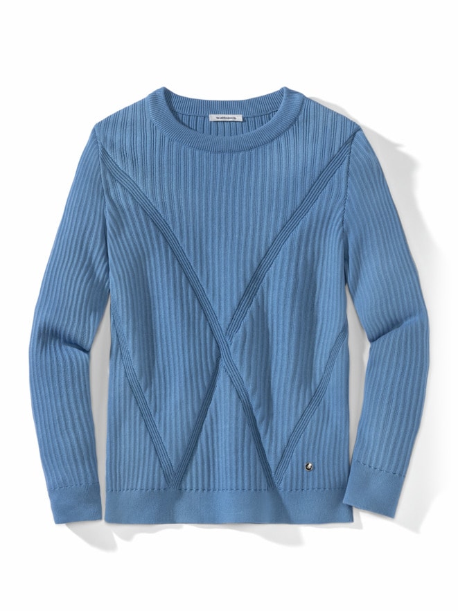 Struktur-Pullover Figurschmeichler