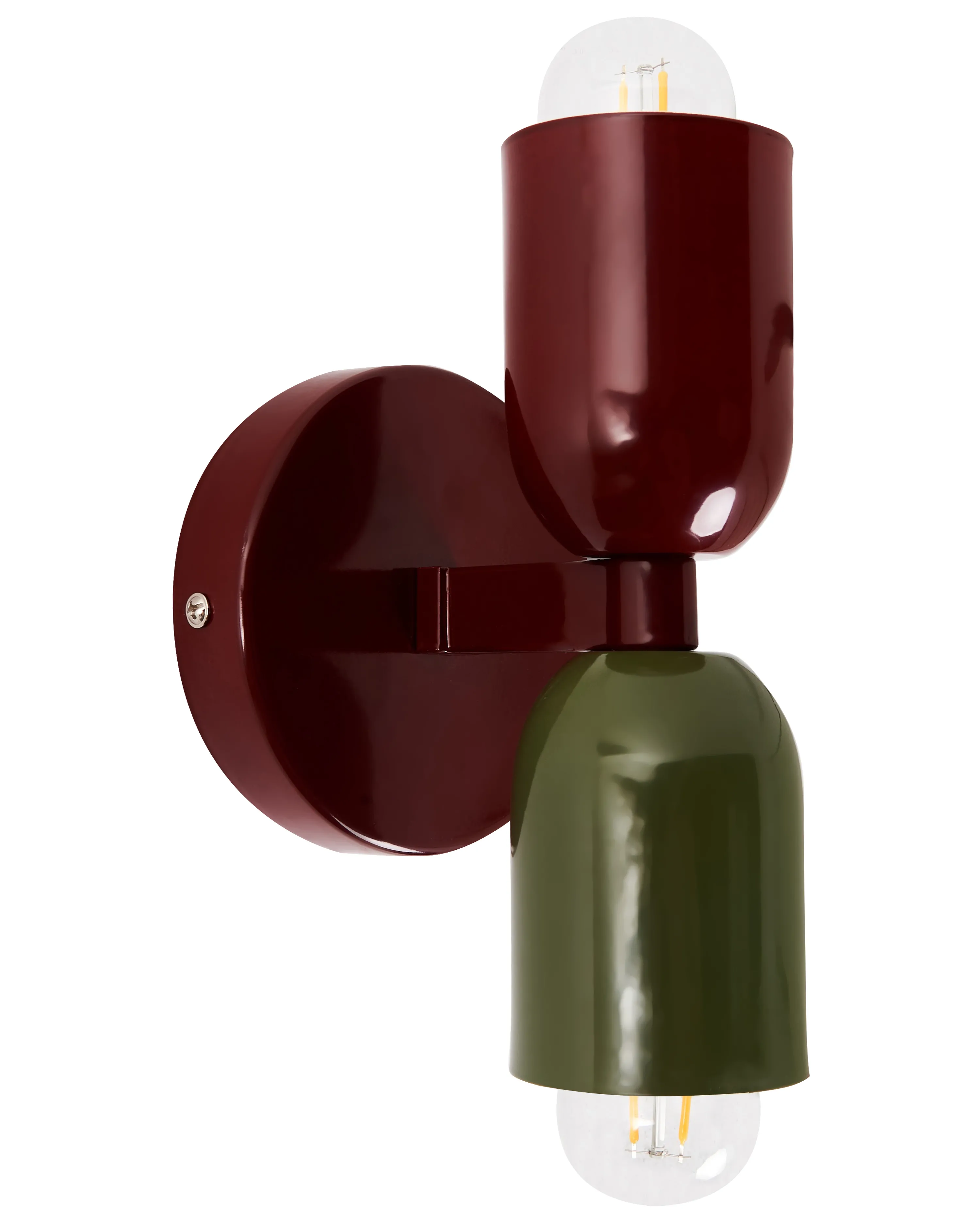Set van 2 wandlampen TOPI Metaal Rood/groen