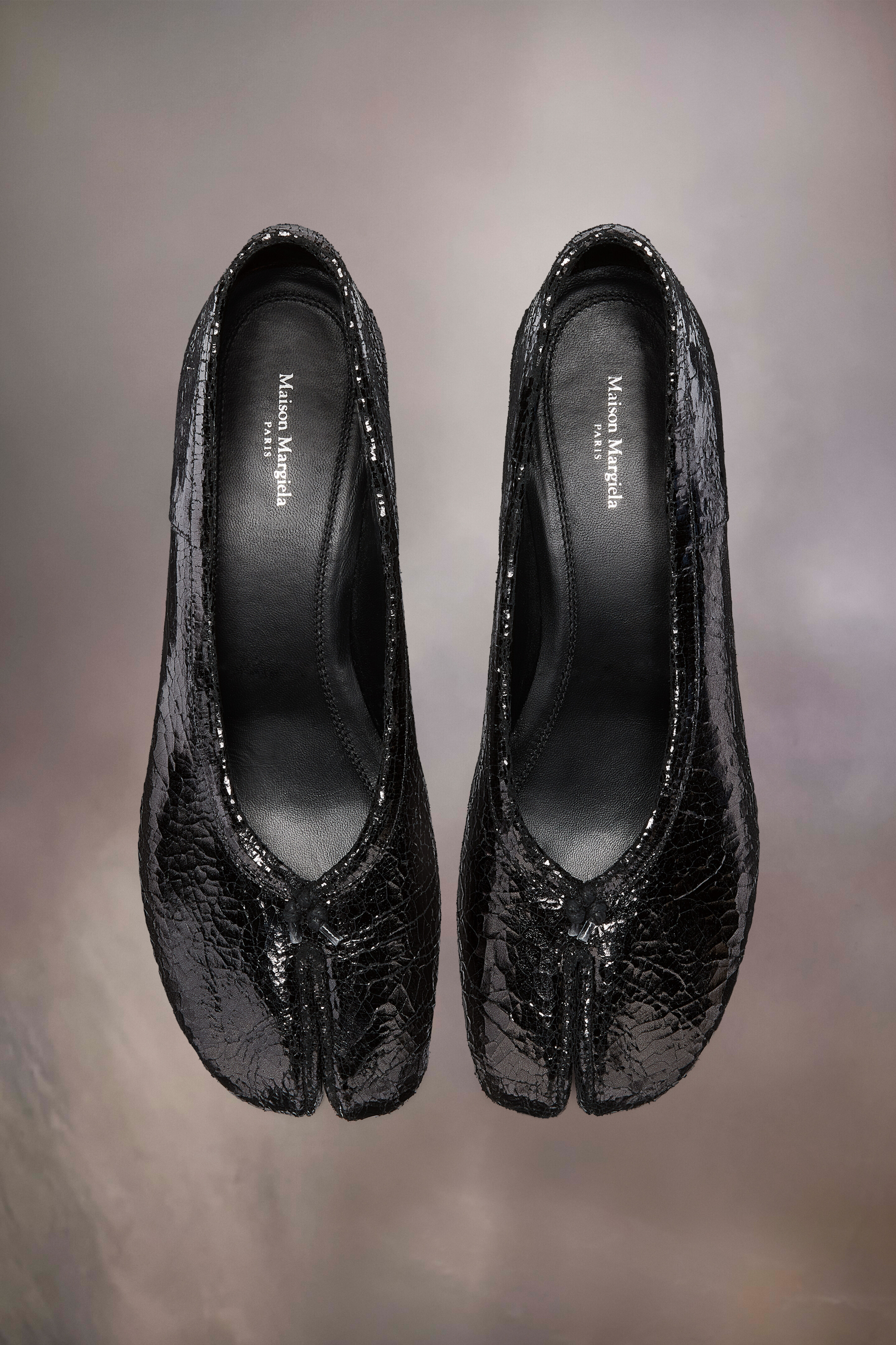 Nouvelles ballerines Tabi broken mirror Gris foncé