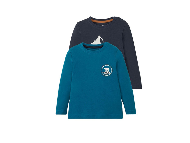 2 Kinder shirts met lange mouwen