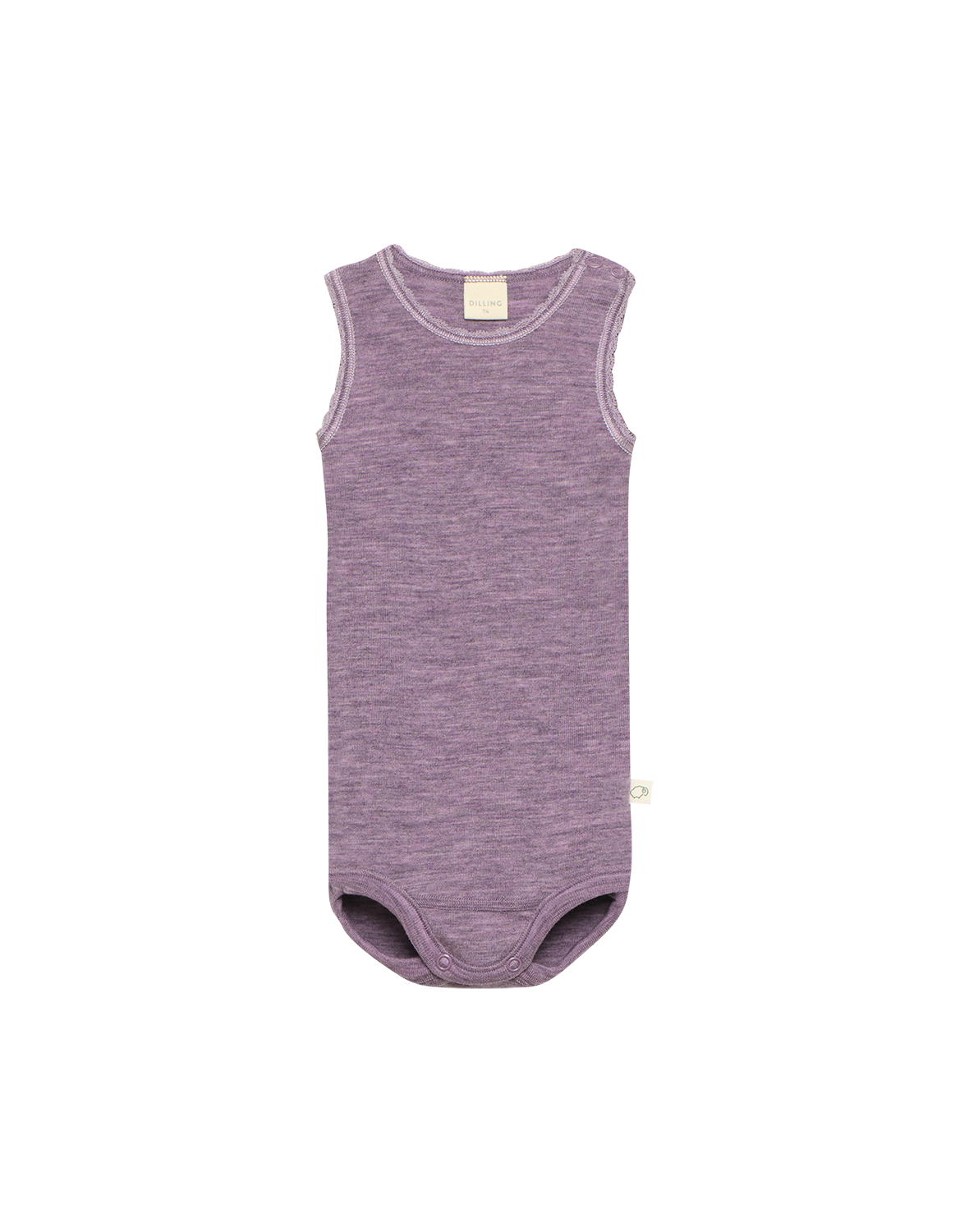 Romper zonder mouw van merinowol voor baby’s