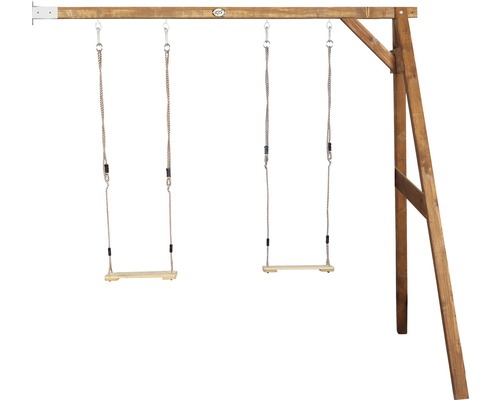 Dubbele schommelbevestiging axi Swing hout bruin