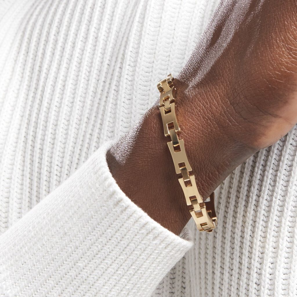 Bracelet Plaqué Or Jaune Stefano