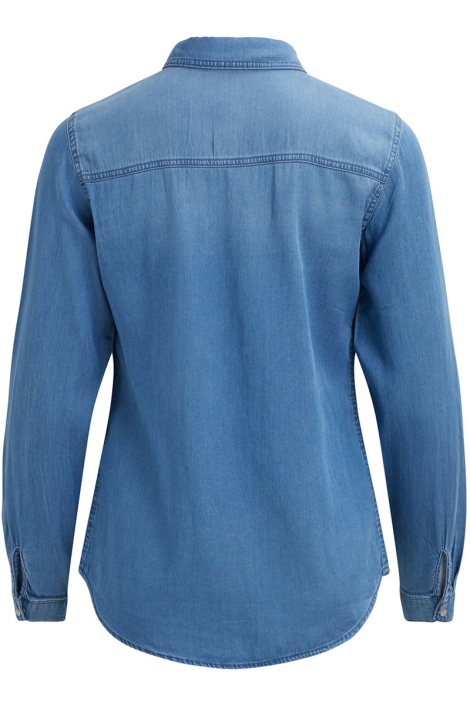Vila blauwe dames blouse