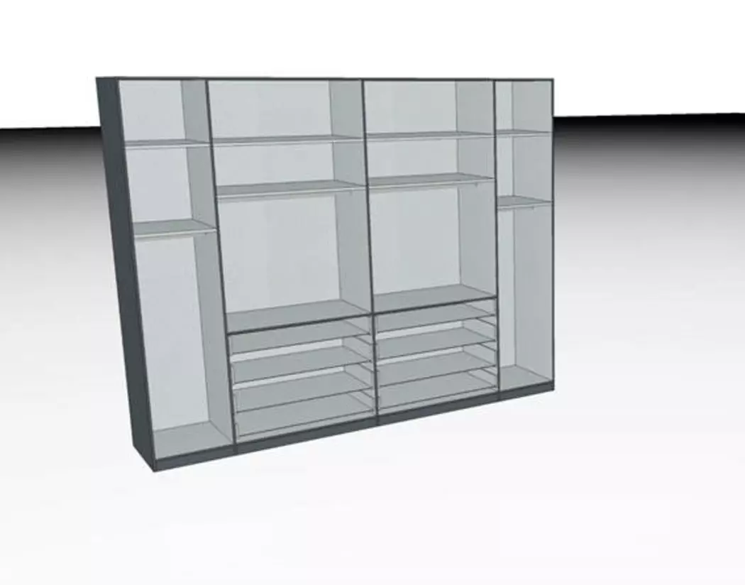 Kleiderschrank Loft 300 x 236 cm