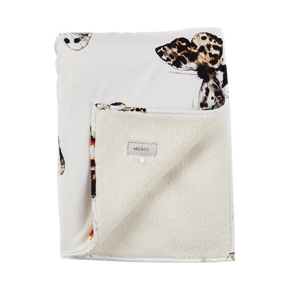 baby wiegdeken soft teddy Fika butterfly 70x100 cm