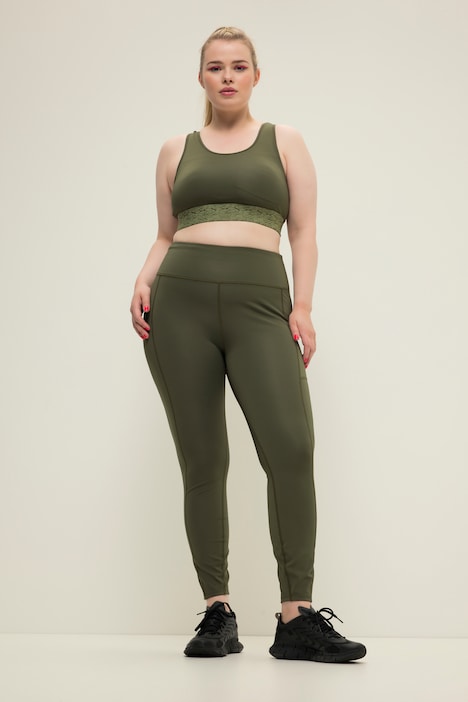 Sport Tights, knöchellang, Elastikbund, Tasche
