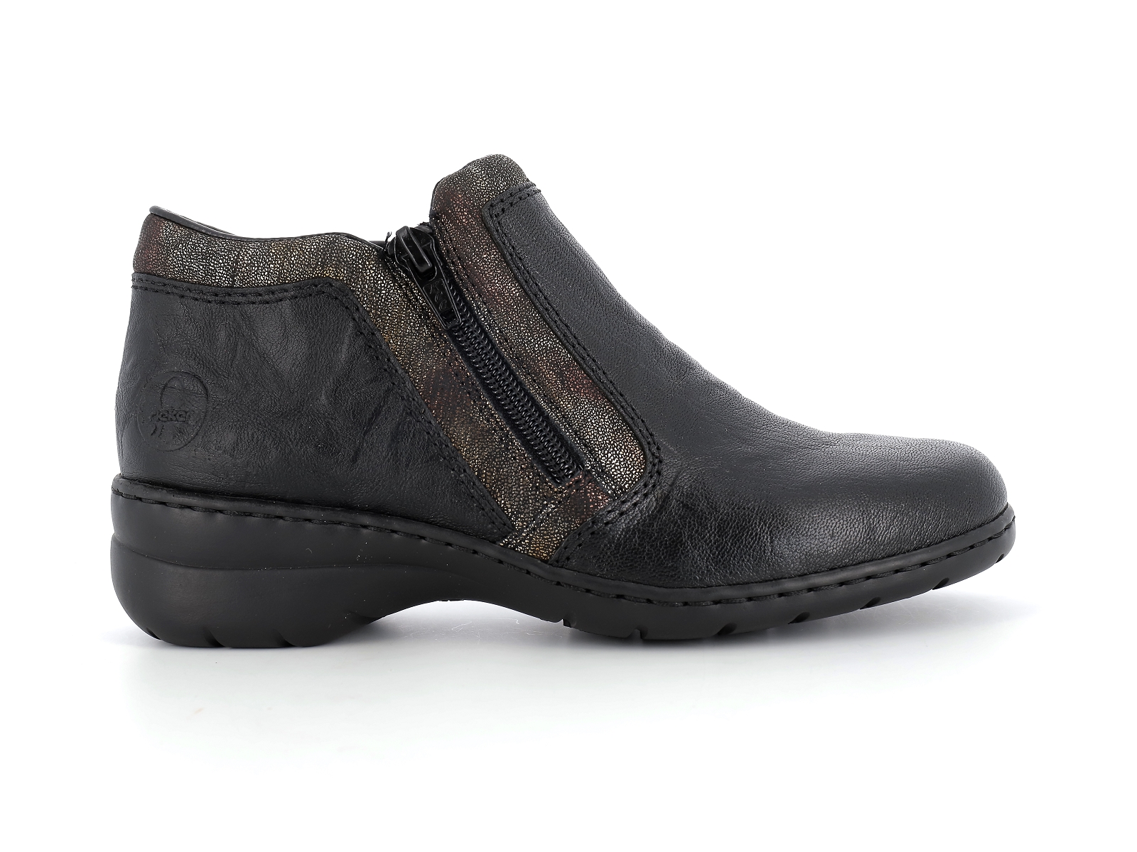Rieker-L4382 Cuir Noir