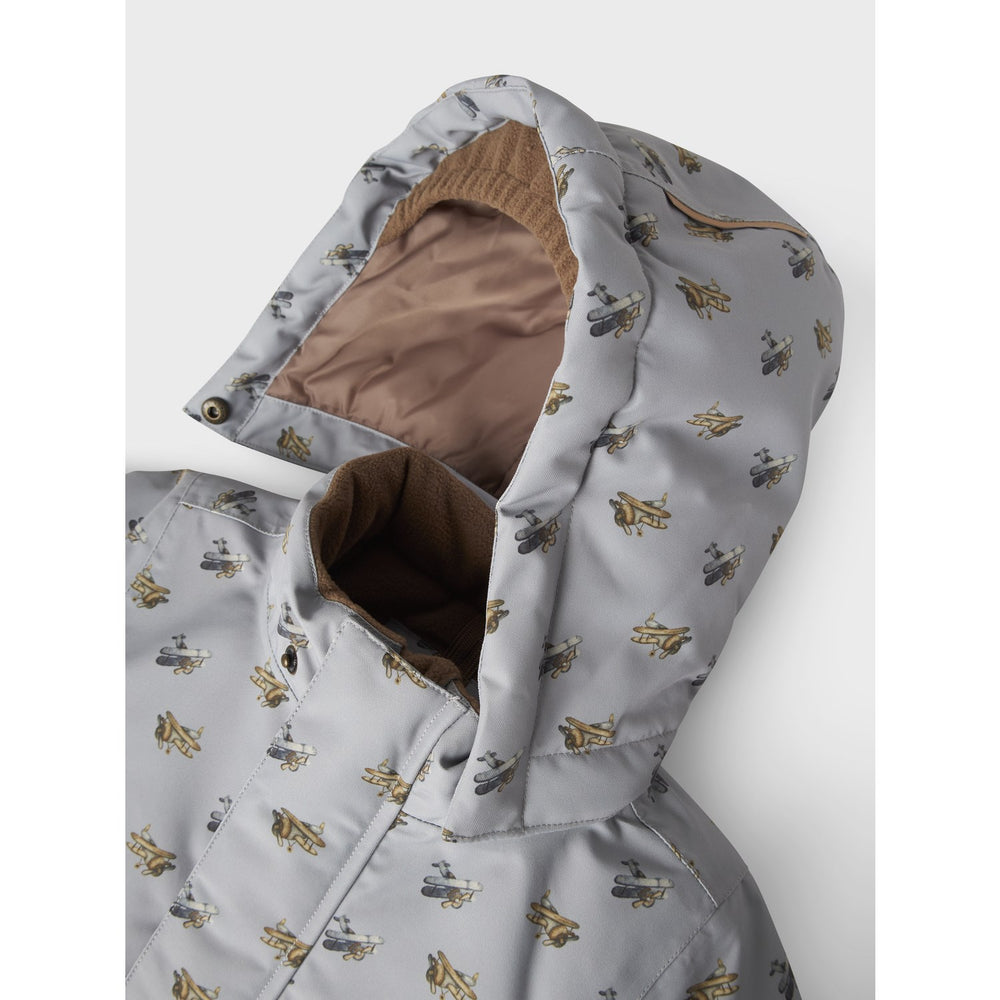 Køb Lil'Atelier Ultimate Grey Airplanes Nmmlasnow10 Jkt Fo Aop1 Lil