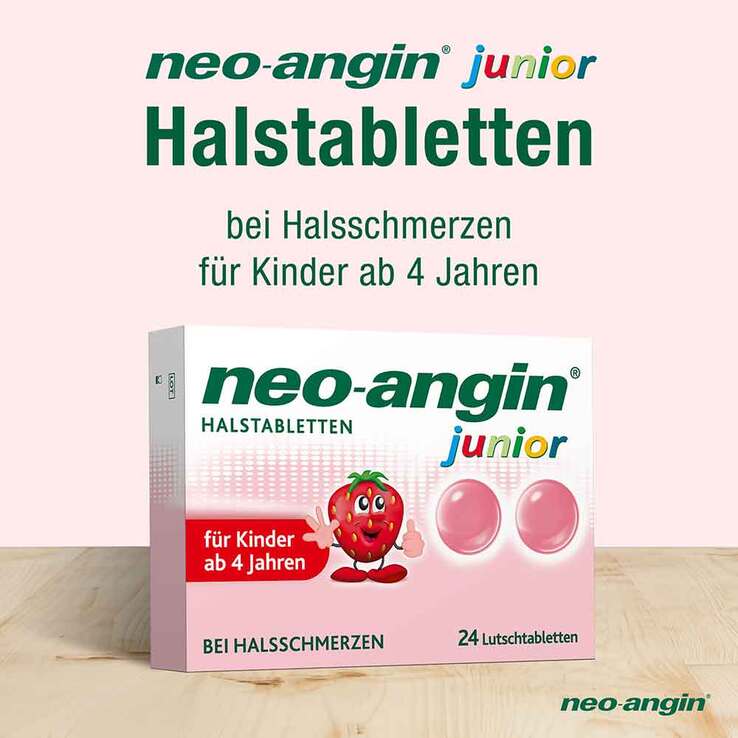 neo-angin® junior Halstabletten, 24 St
