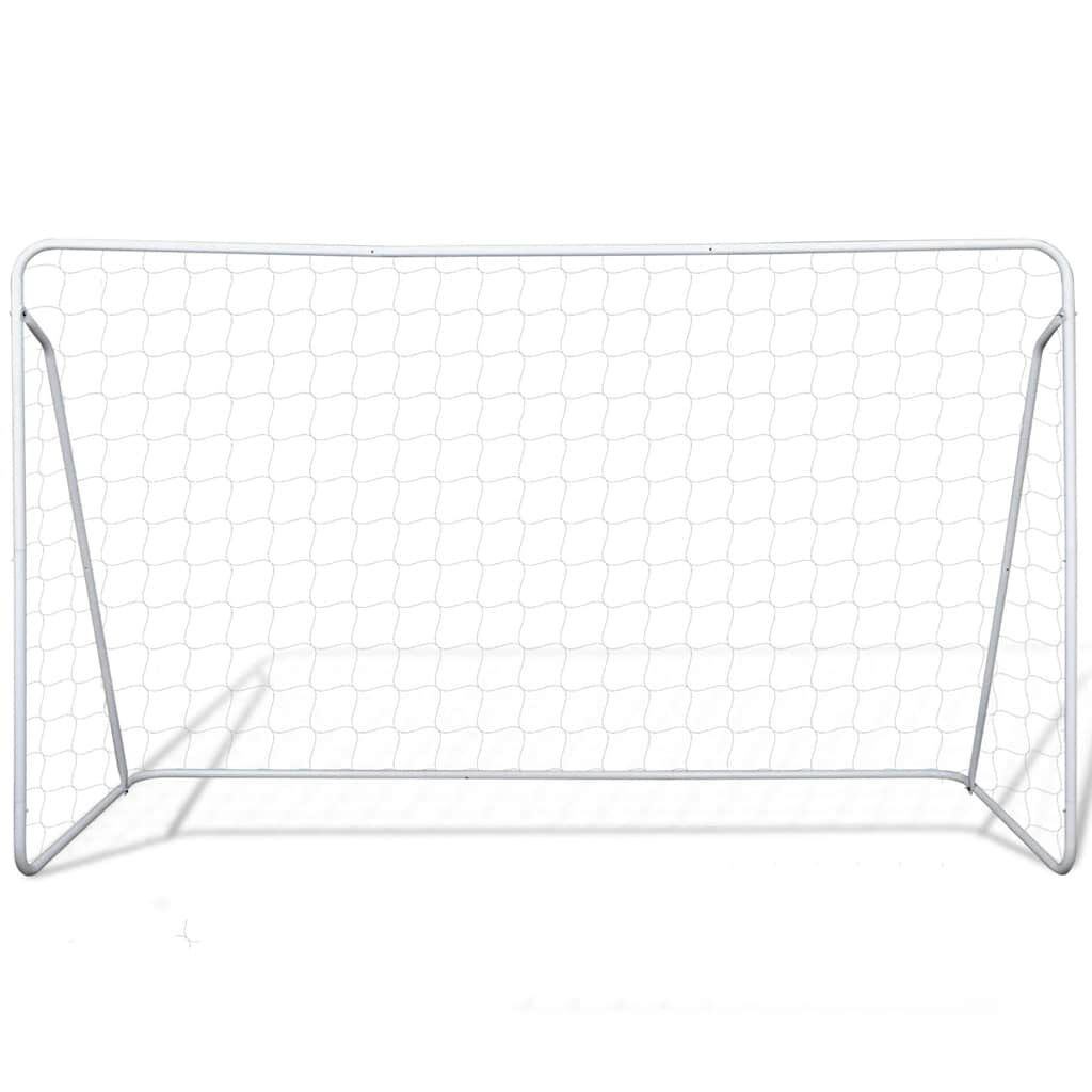 vidaXL Voetbaldoel, 240x90x150 cm, staal