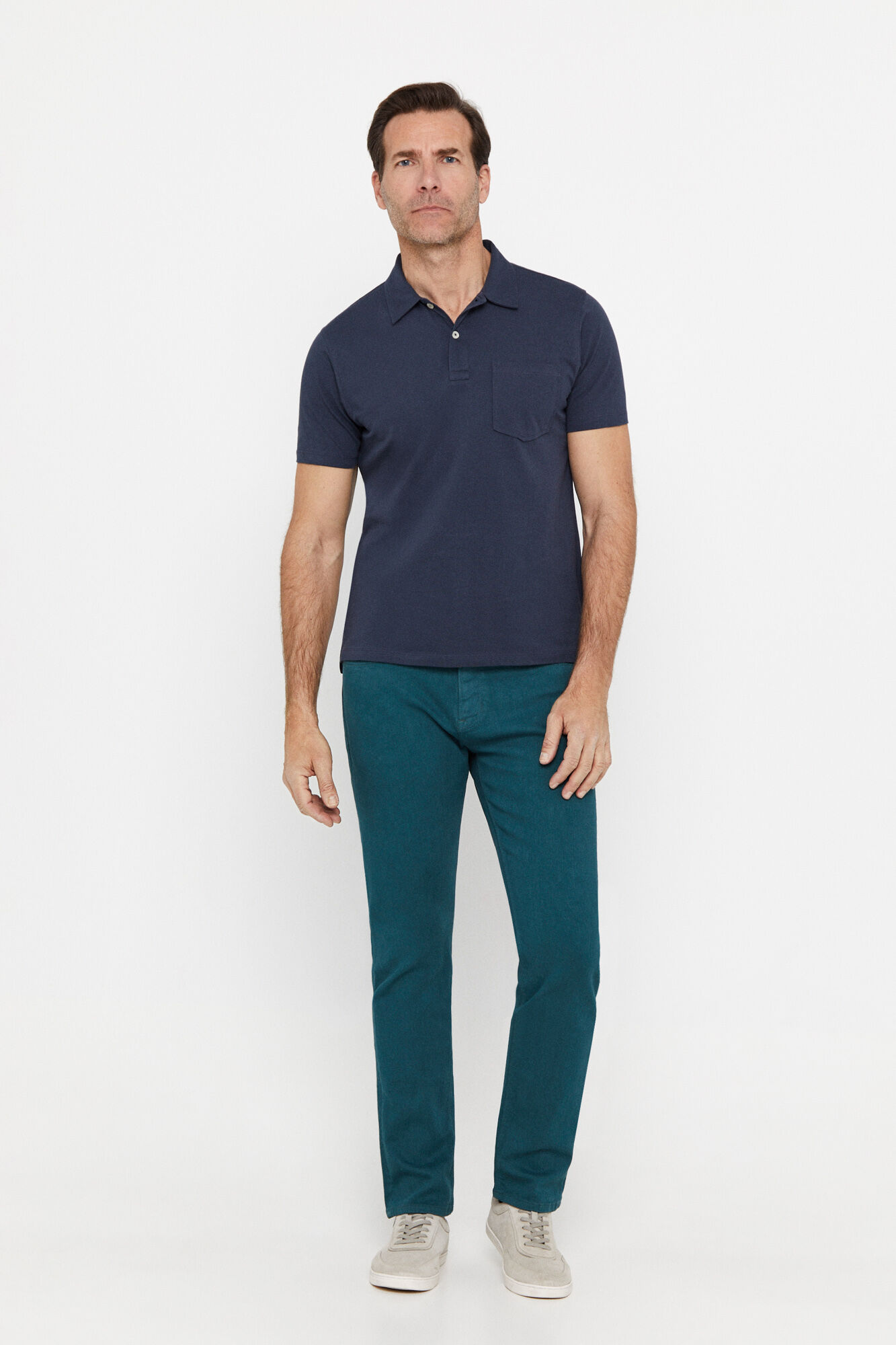 Calça color slim fit dinâmica - Azul