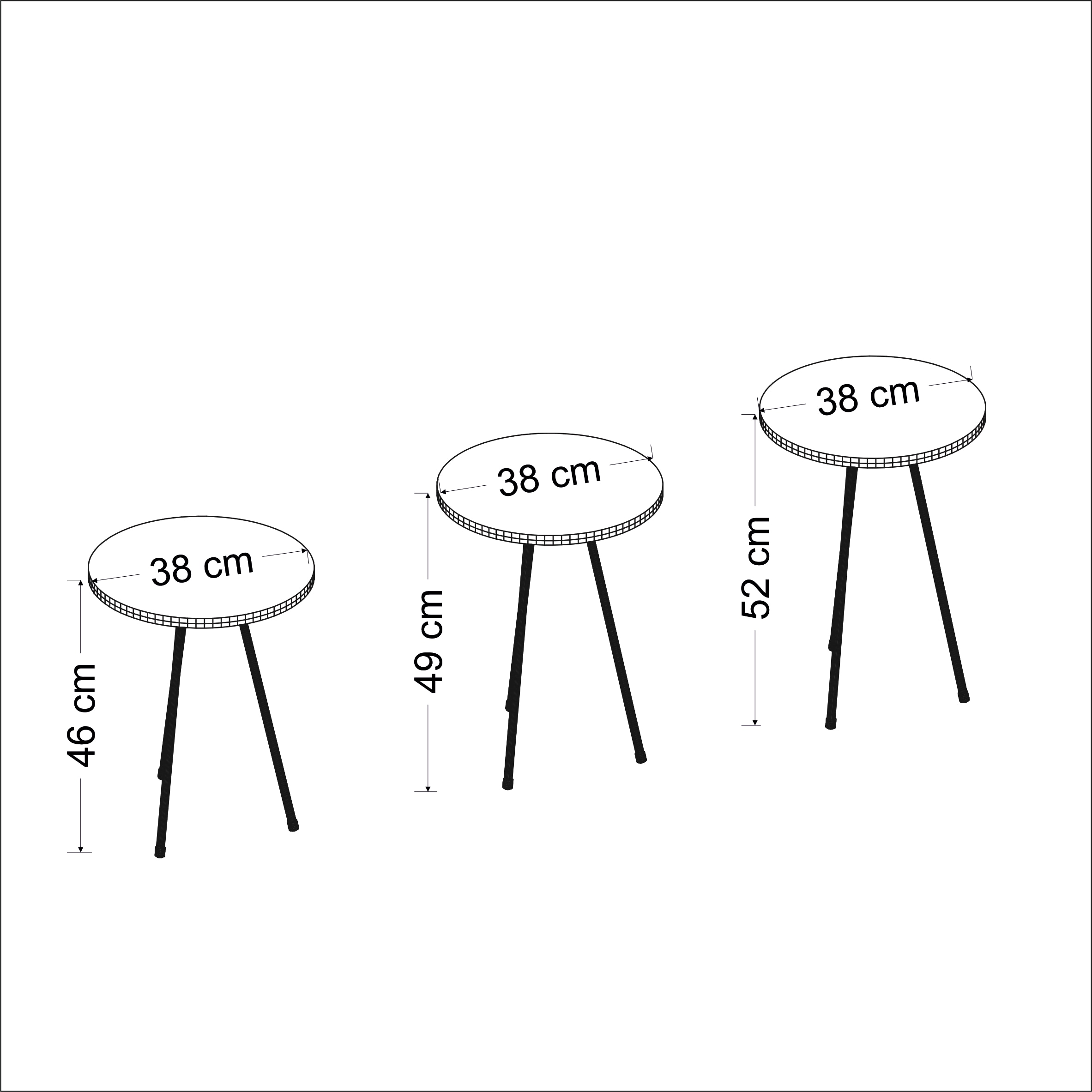Beistelltisch 3er Set Marmoroptik Weiß 21706221