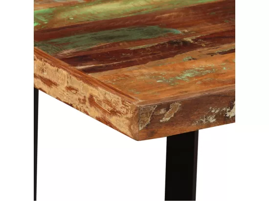 Table de bar Bois massif de récupération 120 x 60 x 107 cm