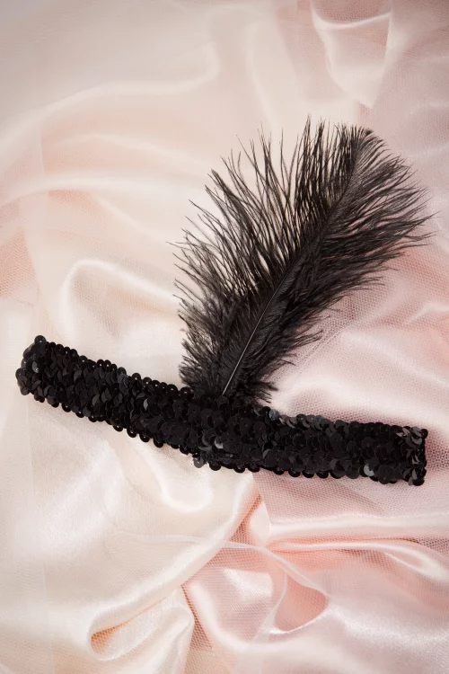 ZaZoo Haar Ladyships Feather hoofdband