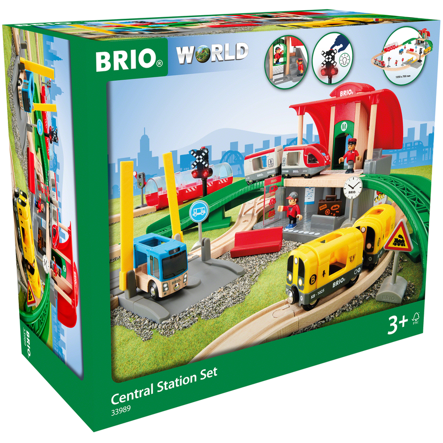 BRIO® WORLD Großes City Bahnhof Set