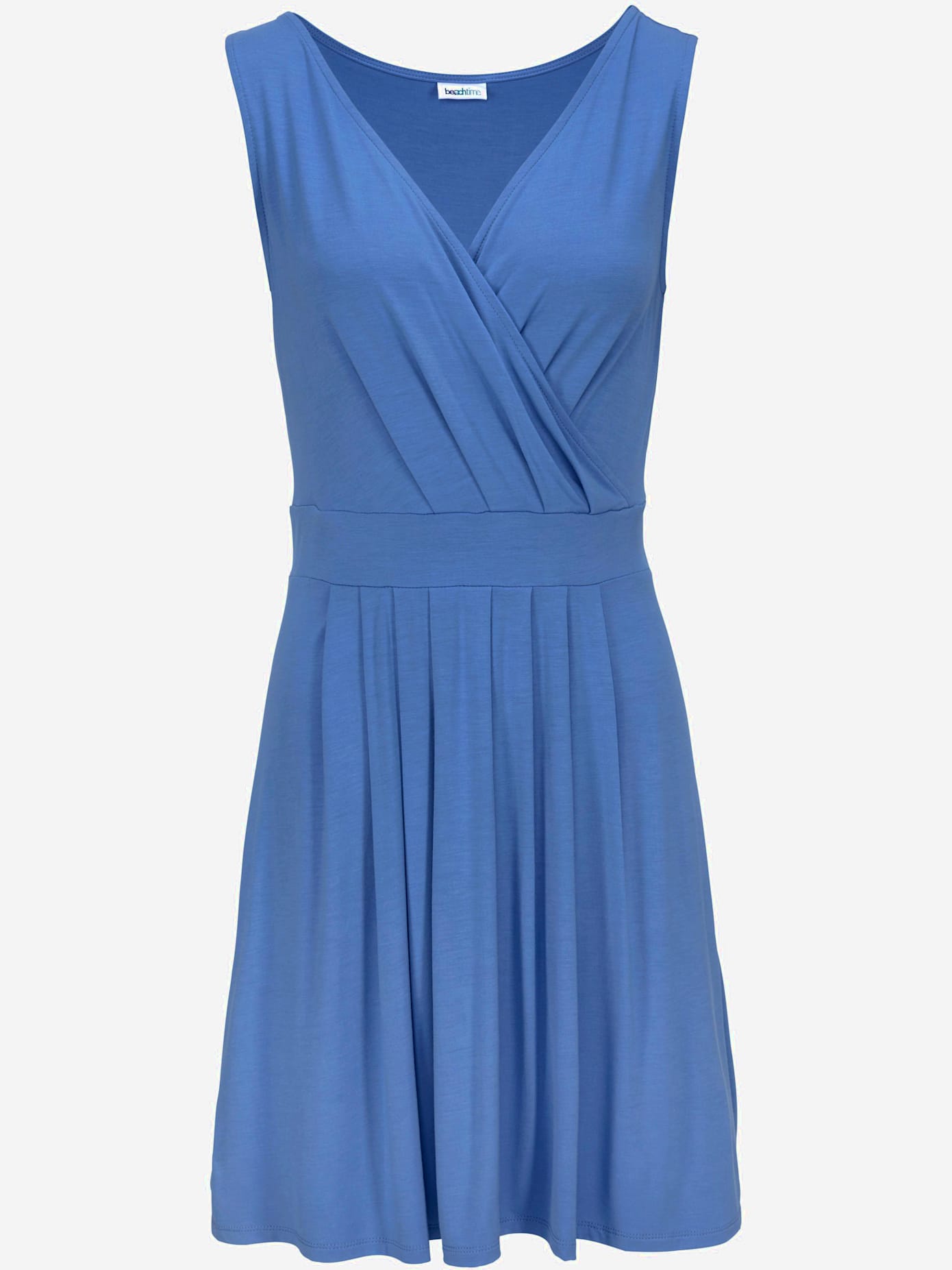 Robe en jersey avec encolure cache-cœur