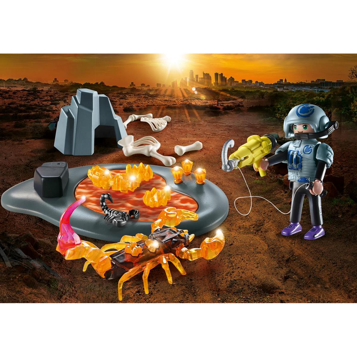 Starter Pack Agent avec Scorpion de feu Playmobil Dino Rise 70909
