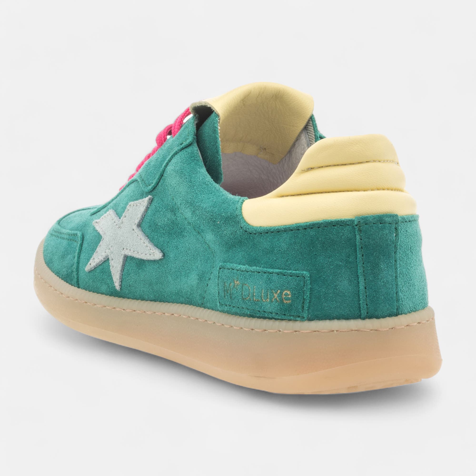 Baskets basses Femme en cuir vert