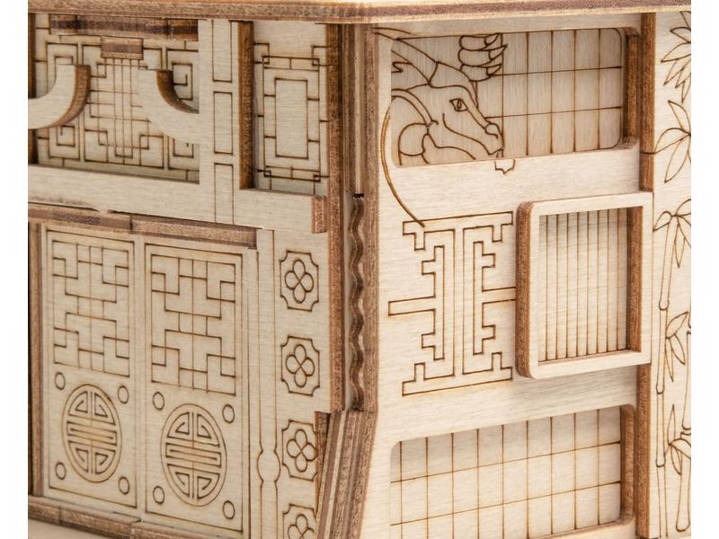 Escape Welt Rätselspiel House of the Dragon Ein spannendes Escape-Spiel als kompakte Puzzle-Box aus Holz