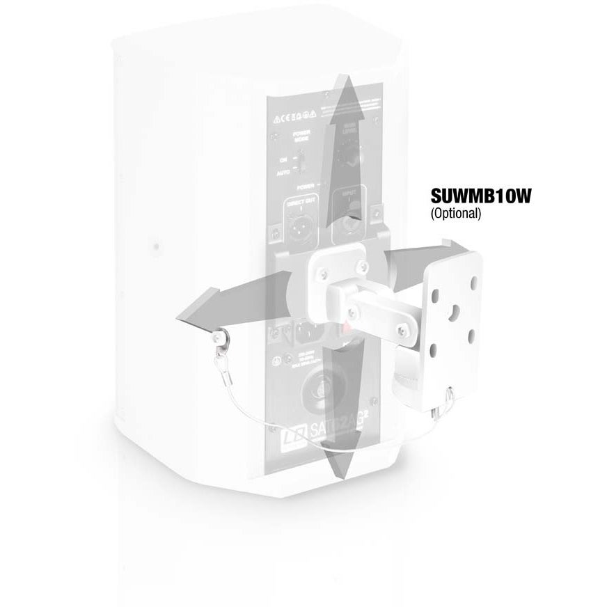 LD Systems SAT 62 A G2 W 6.5 inch actieve installatie monitor (wit)