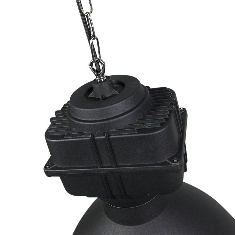 Smart industriële hanglamp zwart 38,5 cm incl. A60 WiFi - Sicko